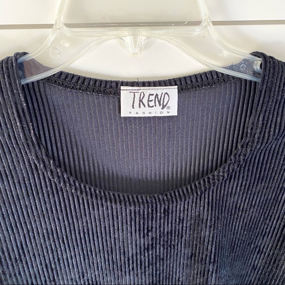 Vintage Black “Corduroy” L/S Top